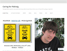 Tablet Screenshot of caringforpadraig.org